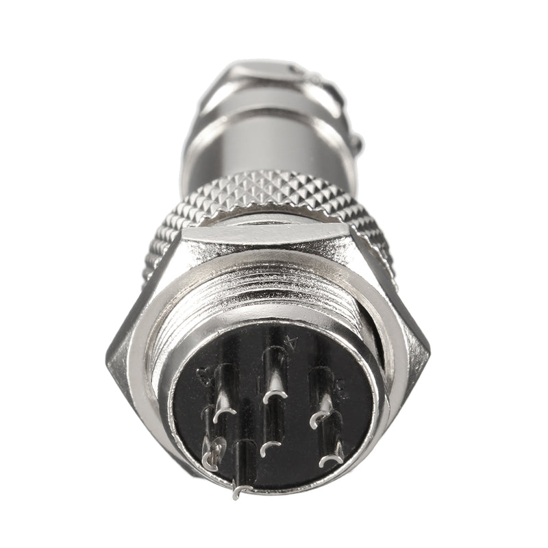 Excellway GX16 16mm 7 Pin Male & Female Diameter Wire Panel Connector Circular Connector