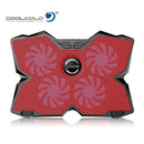 CoolCold Ice Magic 2 Notebook Cooler 4 Fan 2 USB LED Laptop Cooler Cooling Pad Computer Stand