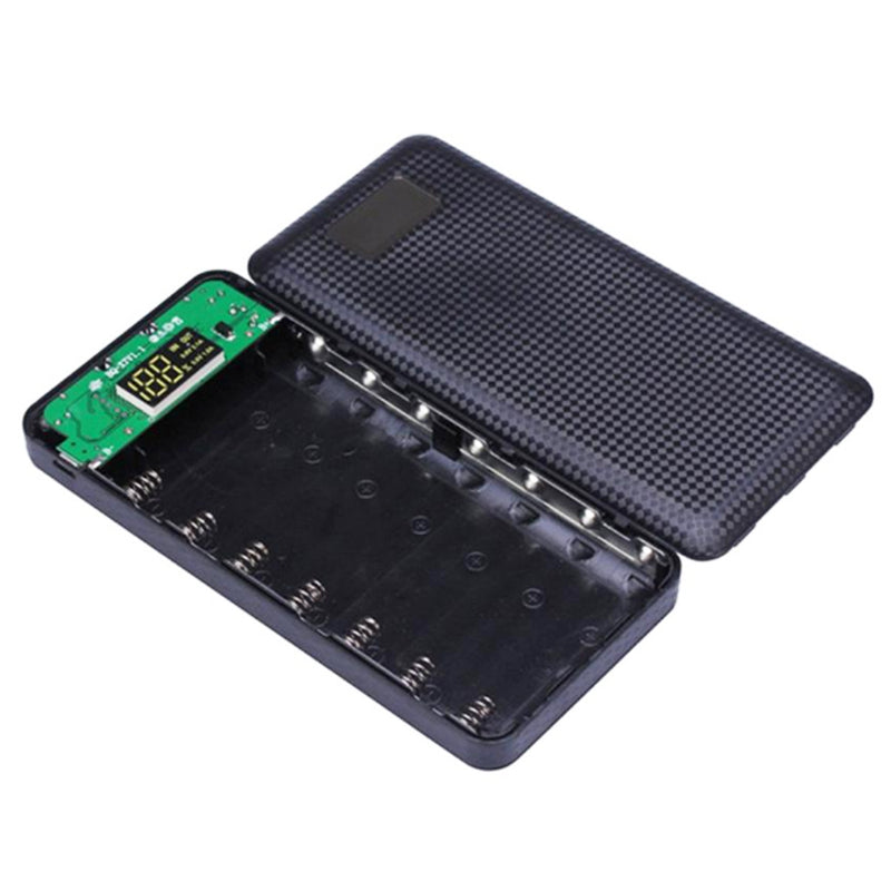DIY 3 Port USB Mobile Power Bank Charger Case 5V 2A 7x 18650 Battery Kit Box