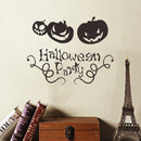 Miico FX3033 Halloween Sticker Creative Cartoon Wall Sticker Ghost Pumpkim Pattern Removable Sticker