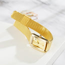SHENGKE SK K0119 Ladies Dress Rectangular Shape Drape Dial  Business Women Quartz Watch