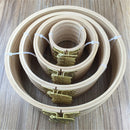 7 Size Wooden Embroidery Hoops Cross Stitch Sewing Tools Craft Ring Frame Machine Tool