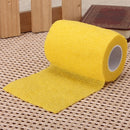 4pcs Yellow Ourdoor Sports Self-adhesive Elastic Gauze Tape Care Bandage