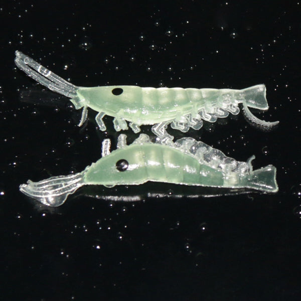 ZANLURE 50 Pcs Soft Rubber Bait 3cm Artificial Fishing Lure Luminous Hrimp Bait