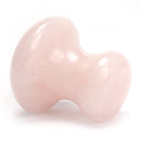 Natural Rose Quartz Mushroom Gua Sha Scraping Massage Tool Crystal Jade Massage Stone for Facial SPA Relaxing Gua Sha Borad Manual Massager