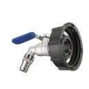 S60x6 2'' Brass IBC Tank Drain Adapter to 3/4'' Brass Garden Tap Hose Barb Coupler Coarse Thread Outlet Tap Connector Valve Fitting Parts for Home Garden