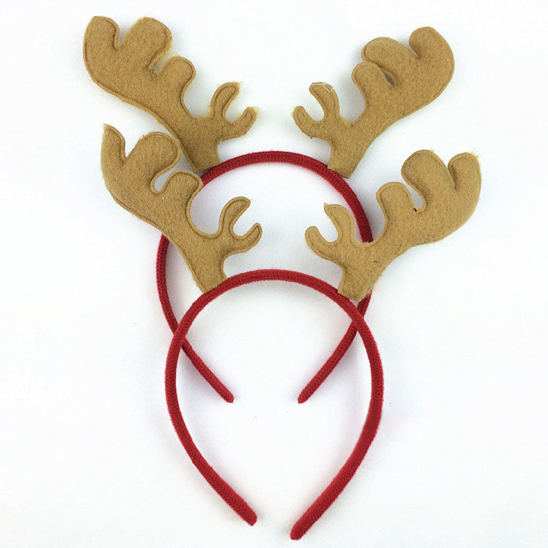 Christmas Headband Antlers Ear Hair Hoop Christmas Party Hair Accessories Deer Hair Buckle Decorati