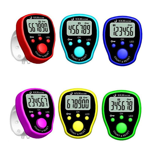 Mini Stitch Marker Row Finger Counter LCD Display Electronic Digital Counter
