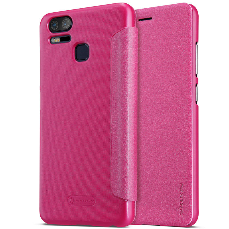 NILLKIN Sparkle Flip Smart Sleep PU Leather Protective Case For ASUS ZenFone 3 Zoom ZE553KL