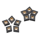 Drillpro 10pcs CNNMG120408 MS CVD Turning Tool Carbide Insert for DCLNR/L
