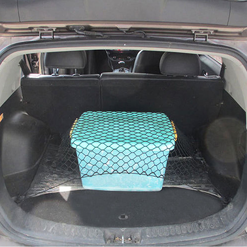 Universal 70X70cm PP Car Rear Trunk Storage Net Rear Cargo Elastic Mesh Organizer