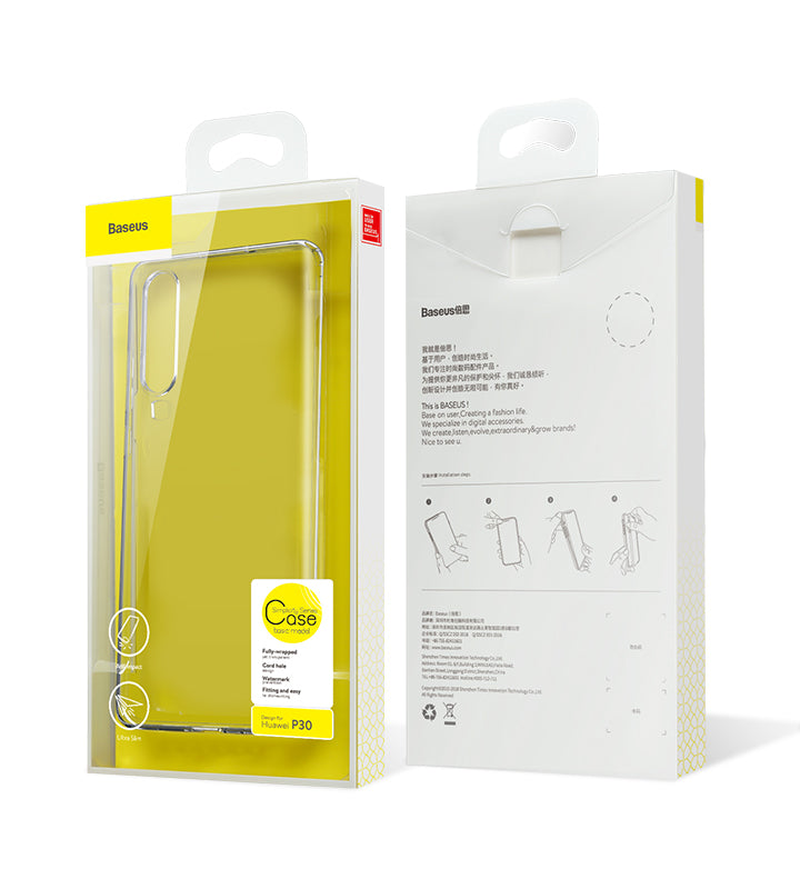 Baseus Shockproof Ultra-Thin Transparent Soft TPU Protective Case for Huawei P30