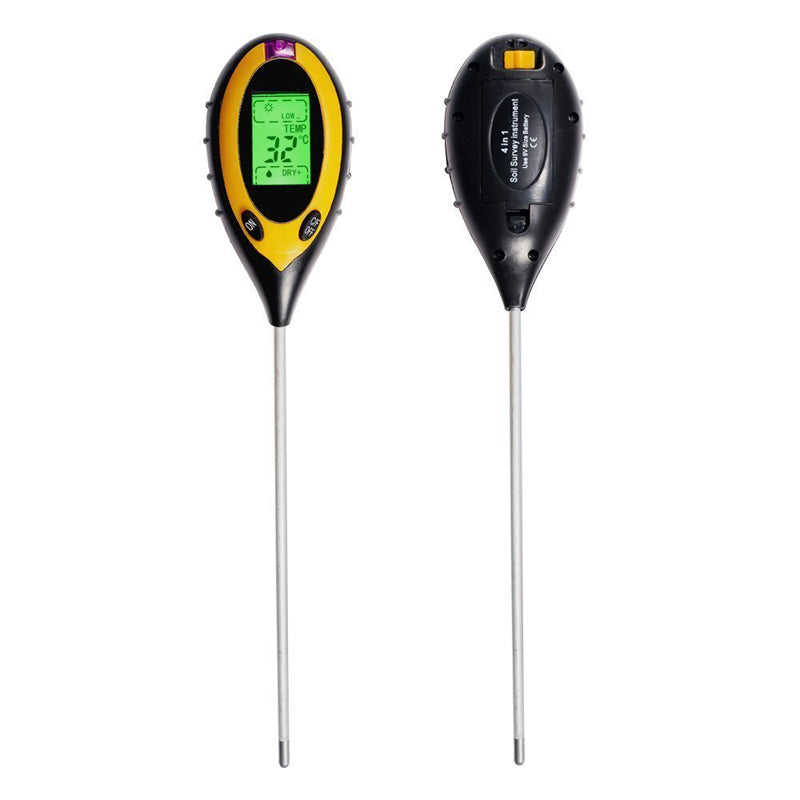 Loskii LG-GT1 Digital 4 in 1 Soil Tester Monitor Soil Moisture Temperature PH Value Sunlight