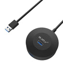 RAXFLY 4 Ports USB 3.0 High Speed USB Splitter Hub For iPhone X 8Plus Oneplus 5 Xiaomi 6 Mi A1 S8