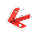 Drillpro YX-1/YX-2 Woodworking Aluminum Alloy Center Scriber Finder with Metric Scale Line Caliber Ruler Wood Measuring Scribe Tool