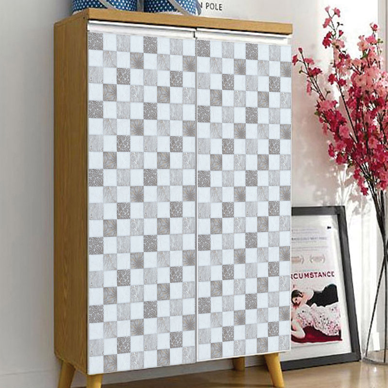 20x20cm 6Pcs Creative Tile Paste Wall Sticker Kitchen Bathroom Floor Decoration