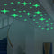 Honana DX-168 22PCS Fluorescent Glow Blinking Stars Wall Sticker Home Bedroom Decor