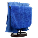 2 Tier Bar Towel Holder Freestanding Drying Rack Hanger Storage Shelf Bathroom