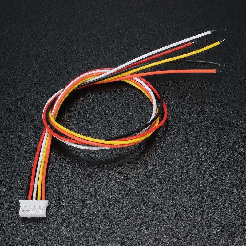 Excellway 10Pcs Mini Micro JST 2.0 PH 5Pin Connector Plug With 30cm Wires Cables