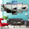 5Pcs Set Boat Modern Canvas Print Paintings Wall Art Pictures Home Decor Unframed