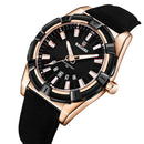 BAGARI 8001 Fashion Men Watch Waterproof Automatic Calendar Luminous Display Quartz Watch