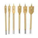 6pcs 10-25mm Flat Spade Wood Drill Hex Shank Woodworking Spade Drill Bit