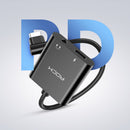 ROCK 3A 2 IN 1 Dual Type-C PD Fast Charging Audio Adapter Cable For HUAWEI P30 XIAOMI MI9 IPAD Pro PIXEL 3XL