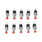 Wendao PBS-110 250V 1A 7mm Self-reset Switch NC Push Button Round 10pcs