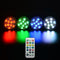 ZANLURE 4PSC Multi-color Remote Controlled Waterproof LED Work Light Ourdoor Multifunctional Time Rotating Diving Lights