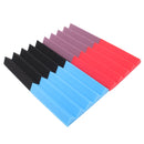 6Pcs 25x25x5cm Acoustic Wedge Foam Tile Sound Absorption Panel Soundproof