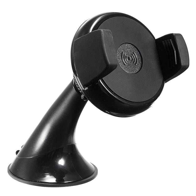 Qi 5V 2A Wireless Car Charger Dock Wind Shield Mount Phone Holder For Mobile Phone