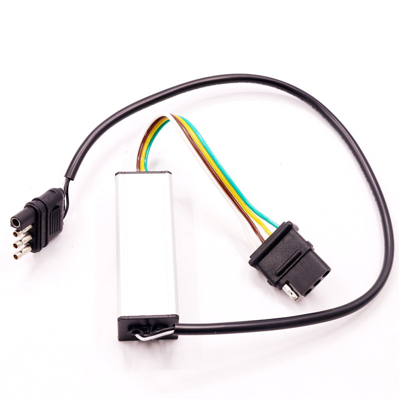 4 Pin Lights Fault Elimination Decoder Wiring Harness With Standard Flat Connector Y-splitter For Trailer