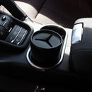 Black Plastic Car Used Garbage Cans Trash Bin Storage Box