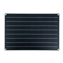 30W Waterproof Solar Panel Matte Texture Car Emergency Charger WIth 4 Protective Corners Dual USB+DC