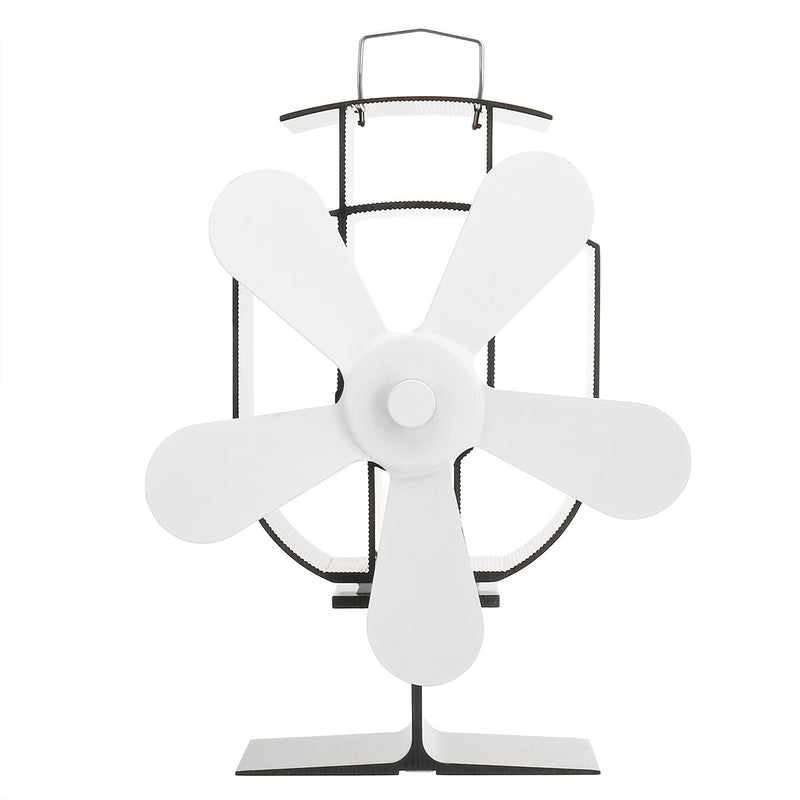 Circulation Thermal Power Fan 5-Blade Heat Powered Stove Fan for Wood/Log Burner/Fireplace Eco Friendly