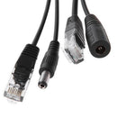 Hiseeu POE Splitter Injector Power 1 Pair RJ45 12-48V IP Camera Supply Module Synthesizer Separator Combiner
