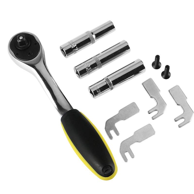 3pcs Extruder Nozzle Hexagon Sleeve Brushing 7mm 8mm 9mm + 1pc Wrench Tool Removal Kit Set for Prusa I3 3D Printer