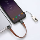 Floveme 2A Micro USB Leather Portable Fast Charging Data Cable For Xiaomi HUAWEI Android Phone
