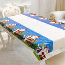 1PC 110x180cm Rectangular Disposable Table Cloth Christmas Tablecloth Printed Table Cover New Year