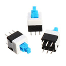 500pcs 8 x 8mm 6 Pin Touch Self-Locking On / Off Switch Push Button Switch Latching Switch