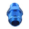 AN10 To 3/8inch NPT Aluminum Fuel Oil Straight Fitting Adapter Adaptor Blue
