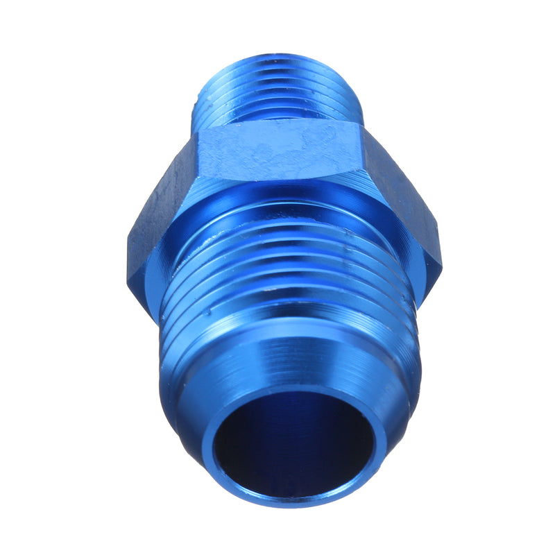 AN10 To 3/8inch NPT Aluminum Fuel Oil Straight Fitting Adapter Adaptor Blue