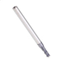 Drillpro 10pcs 3mm HRC55 TiAlN 2 Flutes End Mill Cutter Tungsten Carbide Milling Cutter CNC Tool