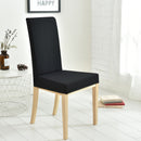 Waterproof Dinning Chair Covers Antidirt Waffle Fabric Seat Covers Stretch Spandex