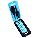 Xmund XD-LG2 3 Pcs ABS Fork Spoon Chopstick Folding Tableware Camping Picnic Travel Portable Chinese Dinnerware Sets