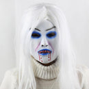 White Hair Bleeding Mask Ghost Festival Halloween Mask Masquerade Mask Party Supplies Props
