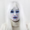 White Hair Bleeding Mask Ghost Festival Halloween Mask Masquerade Mask Party Supplies Props