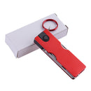 LAOTIE Folding Nail Clippers Scissors Outdoor Portable Multifunctional Tools Beauty Tool with LED Light and Key Ring