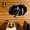 Miico Halloween Wall Sticker Girl Ghost Broken Wall Stickers Ghost Breaking Wall
