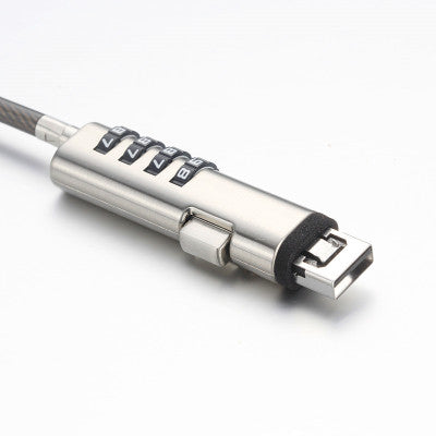 Laptop Anti Theft Lock Security Cable Password Protections 4 Digit